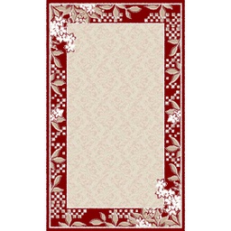 VALENCIA 7600C (Rectangulaire, 240X400, BORDEAUX_CREME)