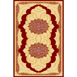 MELODIE 89030 (Rectangulaire, 190X400, BORDEAUX_CREME)