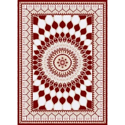 SARAY 90302 (Rectangular, 190X255, BORDEAUX)