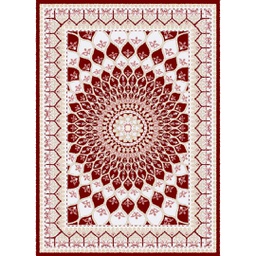 SARAY 82862 (Rectangular, 190X255, BORDEAUX)