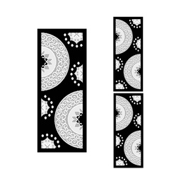 CIRTA 92670 (Rectangulaire, ( T 60X150 + 2T 60X110 ), NOIRE)