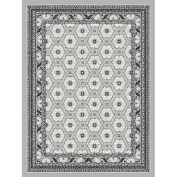 MELODIE 86600 (Rectangulaire, 190X150, GRIS CLAIRE_GRIS CLAIRE)