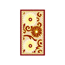 VALENCIA 7659B (Rectangulaire, 60X110, BORDEAUX_CREME)