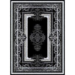 MELODIE 91130 (Rectangulaire, 190X275, NOIRE_GRIS CLAIRE)