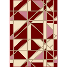 ALWAHAA 90260 (Rectangular, 200X300, BORDEAUX)