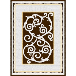 CIRTA 93211 (Rectangular, 180X270, MARRON BORDEAUX)