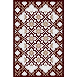 CIRTA 93241 (Rectangulaire, 180X270, MARRON BORDEAUX)