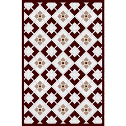 CIRTA 93251 (Rectangulaire, 180X270, MARRON BORDEAUX)