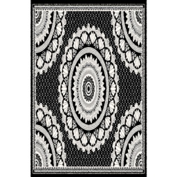 MELODIE 86620 (Rectangular, 190X150, NOIRE_GRIS CLAIRE)