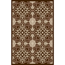 CIRTA 93340 (Rectangulaire, 180X270, MARRON BORDEAUX)