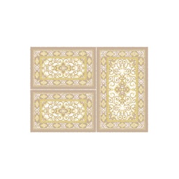 VALENCIA 5112B (Rectangular, ( T 80X130 + 2T 65X100 ), IVOIRE/CREME)