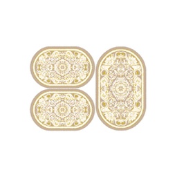 VALENCIA 5113B (Ovale, ( O 80X130 + 2O 65X100 ), IVOIRE/CREME)