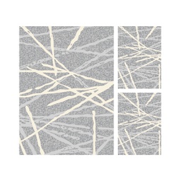 HAZAR 74574 (Rectangular, ( T 160X220 + 2T 60X110 ), GRIS_CL/GRIS_CL)