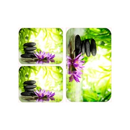 VIOLETTE 0002D (Rectangulaire, ( T 49X80 + 2T 49X40 ), MULTI COULEURS, Tuft)