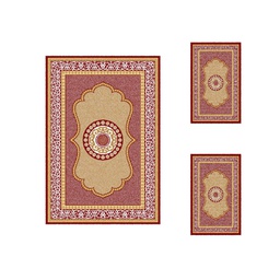 SHIRAZ 76061 (Rectangulaire, ( T 150X220 + 2T 75X120 ), BORDEAUX)