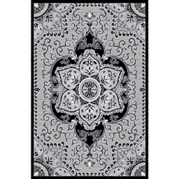 VALENCIA 5829B (Rectangulaire, 200X280, NOIRE_GRIS CLAIRE)