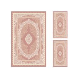 MELODIE 89051 (Rectangular, ( T 130X220 + 2T 60X110 ), BOIS DE ROSE_IVOIRE)