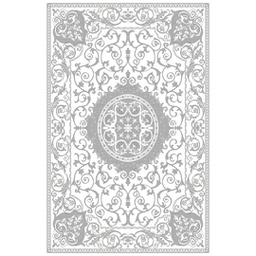 VALENCIA 5113A (Rectangular, 200X280, BLANC CASSE_GRIS CLAIRE)