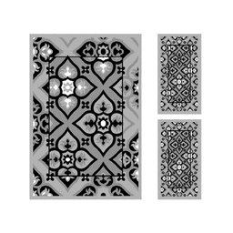 CIRTA 92080 (Rectangulaire, ( T 150X220 + 2T 60X110 ), GRIS CLAIRE)