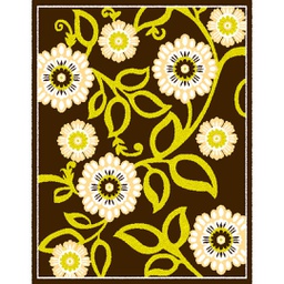 CIRTA 92571 (Rectangulaire, 180X270, MARRON BORDEAUX)
