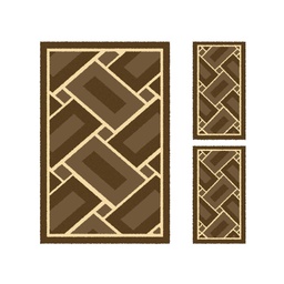 OLYMPIA 82330 (Rectangulaire, ( T 150X230 + 2T 60X115 ), MARRON CHOCO LX)