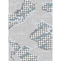 HAZAR 9344C (Rectangular, 200X280, GRIS CLAIRE SHRINK)