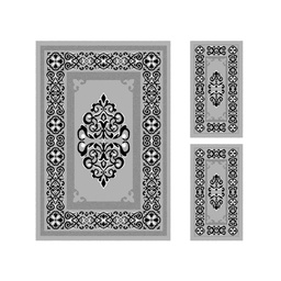 CIRTA 93070 (Rectangulaire, ( T 150X220 + 2T 60X110 ), GRIS CLAIRE)