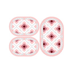 CIRTA 93240 (Ovale, ( O 80X130 + 2O 65X100 ), ROSE POUDRE)