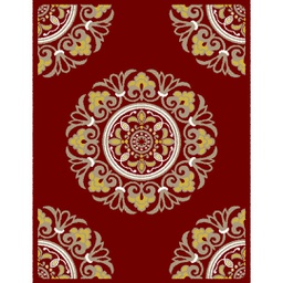 AZHAR 92091 (Rectangular, 200X280, BORDEAUX)