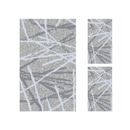 HAZAR 74573 (Rectangular, ( T 80X130 + 2T 65X100 ), GRIS CLAIRE SHRINK)