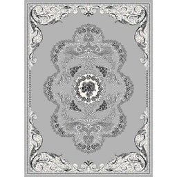 MELODIE 91140 (Rectangulaire, 190X275, GRIS CLAIRE_GRIS CLAIRE)