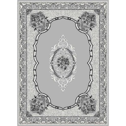 MELODIE 91150 (Rectangulaire, 190X275, GRIS CLAIRE_GRIS CLAIRE)