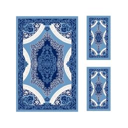 بلازا 92370 (مستطيل, ( T 150X230 + 2T 60X115 ), أزرق فاتح)