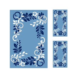 PLAZA 92360 (Rectangulaire, ( T 150X230 + 2T 60X115 ), BLEU CLAIRE)