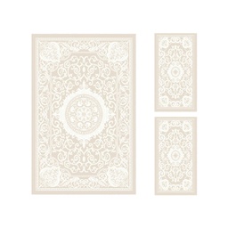 VALENCIA 5113H (Rectangulaire, ( T 150X230 + 2T 60X115 ), ECRU_CREME)