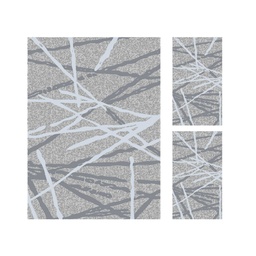 HAZAR 74573 (Rectangular, ( T 160X220 + 2T 60X110 ), GRIS CLAIRE SHRINK)