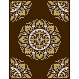 AZHAR 92091 (Rectangulaire, 200X280, MARRON CHOCO)