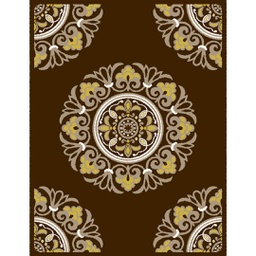 AZHAR 92091 (Rectangulaire, 200X280, MARRON CHOCO)