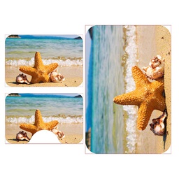 RUBIS 0829A (Rectangulaire, ( T 45X90 + T 45X48 + T 45X48 ), MULTI COULEURS, Lamination)