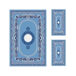 PLAZA 92383 (Rectangular, ( T 150X230 + 2T 60X115 ), BLEU CLAIRE)