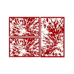 IZMIR 91487 (Rectangulaire, ( T 80X130 + 2T 65X100 ), BORDEAUX)