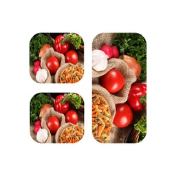 RUBIS 0847A (Rectangulaire, ( T 60X105 + 2T 60X40 ), MULTI COULEURS, Lamination)