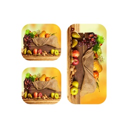 RUBIS 0850A (Rectangulaire, ( T 60X105 + 2T 60X40 ), MULTI COULEURS, Lamination)