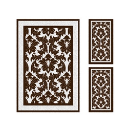 CIRTA 93220 (Rectangular, ( T 150X220 + 2T 60X110 ), MARRON BORDEAUX)