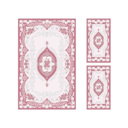 ISHRAK 8643K (Rectangular, ( T 140X220 + 2T 60X110 ), BOIS DE ROSE)