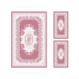 ISHRAK 8642K (Rectangulaire, ( T 140X220 + 2T 60X110 ), BOIS DE ROSE)