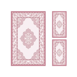 ISHRAK 8504K (Rectangular, ( T 140X220 + 2T 60X110 ), BOIS DE ROSE)