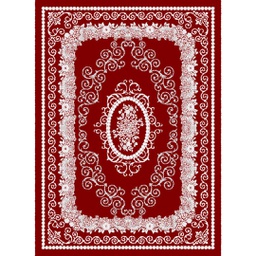 ISHRAK 8642N (Rectangular, 200X275, BORDEAUX)