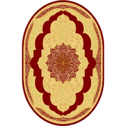 MELODIE 89030 (Oval, 190X150, BORDEAUX_CREME)