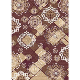 PRINTEMPS 95340 (Rectangulaire, 200X280, MARRON BORDEAUX)